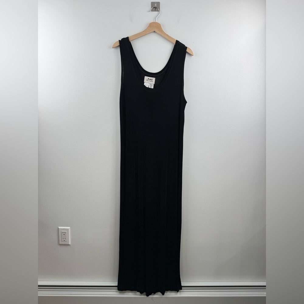 Flax Women Maxi Dress Black Size‎ Medium